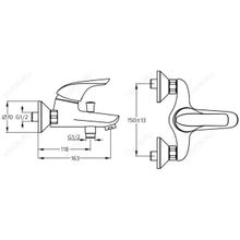 Ideal Standard Смеситель Ceraplan New B3697AA