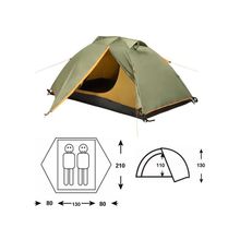 Палатка Outdoor Project Vega 2 Fg 565 Оливковый