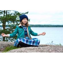 Leya.me Утепленная джинсовая куртка зеленая ALD 028