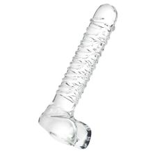 Sexus Стеклянный прозрачный фаллоимитатор Sexus Glass - 21 см. (прозрачный)