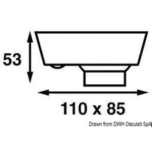 Osculati Batsystem Eyelight halogen spotlight 12 V 8 W, 13.870.74