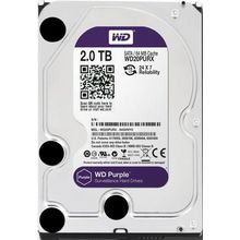 Жесткий диск 2TB WD Purple (WD20PURX) {Serial ATA III, 5400- rpm, 64Mb, 3.5"}