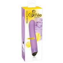 Фиолетовый вибратор Smile Easy - 22 см. (52775)