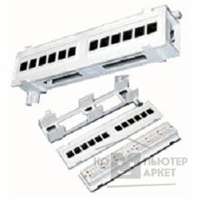 Neomax Коммутационная панель UTP,12xRJ45, настенная cat.5e, пластик P89U12D-4