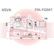 Шрус Внутренний | Лев | Ford  Focus Ii 2004< 2, 0 At 23*40*26 Мм ASVA арт. FDILF220AT