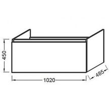 Мебель для ванной Jacob Delafon Odeon Up 105 белая