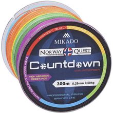 Плетеный шнур Mikado NORWAY QUEST COUNTDOWN 0,20 (300 м)-16,80 кг.