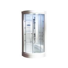 Aquanet Душевая кабина Malibu 86*86 с паром, тонированное стекло - Malibu New Душевая кабина 860*860*2210 мм (артикул 172288)