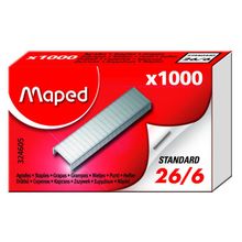 Скобы для степлера №26 6, 1000 шт уп. MAPED