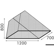 Osculati Telo antizanzare per entrata 700 x 1200 mm, 19.355.12