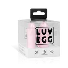  Нежно-розовое виброяйцо LUV EGG с пультом ДУ