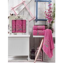 Комплект полотенец MERZUKA LALE махровые в коробке  (50х80 см 2 шт., 70х130 см 1 шт.) 3 шт.