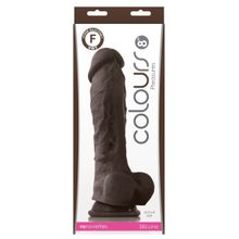  Коричневый фаллоимитатор на присоске 8 Dildo - 24,5 см.