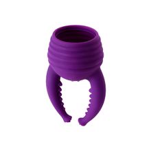 Фиолетовый вибромассажер Eromantica Uma - 20 см. Фиолетовый