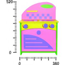 Набор кукольной мебели КРАСНОКАМСКАЯ ИГРУШКА КМ-06 Газовая плита