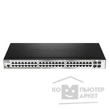 D-Link DGS-1510-52X ME A1A PROJ Управляемый коммутатор 2 уровня с 48 портами 10 100 1000Base-Т и 4 портами 10GBase-X SFP+