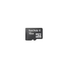 Флеш карта microSDHC 16Gb Class2 SanDisk, черный