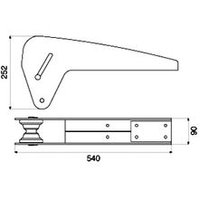 CAN SRL Роульс для якорей Брюса неподвижный CAN SRL MT7601 15   20   30 кг