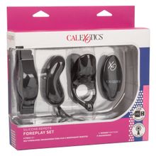 California Exotic Novelties Черный вибронабор для двоих Silicone Remote Foreplay Set (черный)