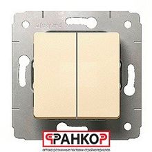 Legrand выкл двухкл слоновая кость 695904