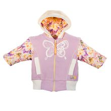 Lucky child Кофточка с капюшоном на молнии (футер) "Тропический рай" 26-17ф