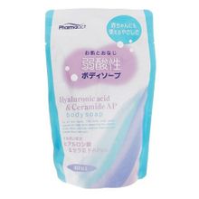 Жидкое мыло для тела с гиалуроновой кислотой в мягкой упаковке Kumano Pharmaact Moisture Body Soap 400мл