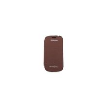 чехол-книжка Samsung EFC-1M7FAEGSTD для I8190 Galaxy S III mini, коричневый