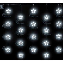 Rich LED RL-CMST2*2-T W Уличный светодиодный Занавес 2x2 м, белый, пост свечение, провод прозрачный