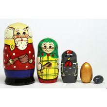 Матрешка Сказка Курочка Ряба (5 в 1)