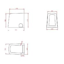 Полупьедестал для раковины Cezares LAGO  BB128PH