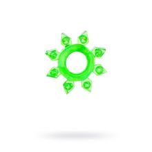 Toyfa Basic Зеленое эрекционное кольцо-звезда (зеленый)