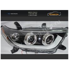 Тюнинг оптика передняя  (DEVIL EYES) TOYOTA HIGHLANDER 2010г  арт.133-7