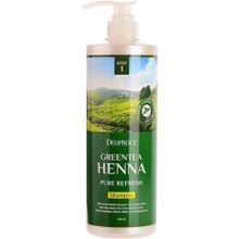 Deoproce Green Tea Henna Pure Refresh Shampoo 1 л