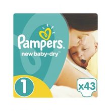 Pampers New Baby-Dry Newborn 2-5 кг 43 шт