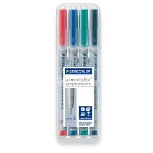 Набор маркеров неперманентных Lumocolor, 0.4 мм (4 цвета)