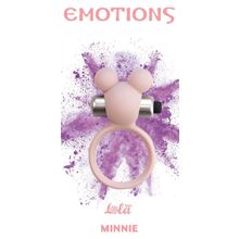 Lola toys Розовое эрекционное виброколечко Emotions Minnie Light pink (розовый)
