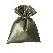 Новогодняя игрушка золотой мешок, диаметр 300 мм (серебро)