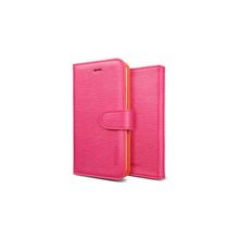 Чехол для iPhone 5 SGP Leather Case illuzion Series, цвет mandarine rosa (SGP09530)