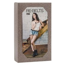 Rebelts Чёрные кожаные гартеры Fina Black