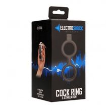 Shots Media BV Кольцо с электростимуляцией E-Stimulation Cock Ring with Ballstrap (черный)