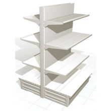 Стеллаж островной б у (высота 2 м)