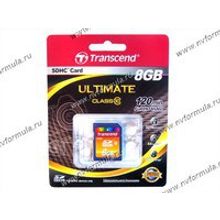 Флеш накопитель SDHC Card  8Гб Transcend Class 10