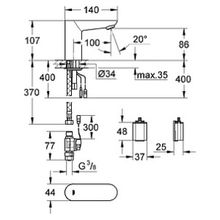 Кран Grohe Euroeco Cosmopolitan E 36271000 для раковины