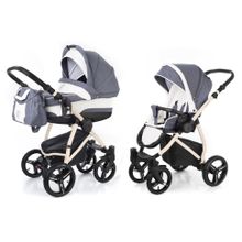 Коляска 2 в 1 Esspero Newborn Lux (шасси Beige) - Grey Lux