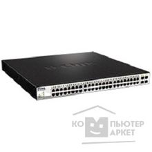D-Link DGS-1210-52MPP E1A Настраиваемый коммутатор WebSmart с 48 портами 10 100 1000Base-T и 4 портами 1000Base-X SFP порты 1-48 с поддержкой PoE 802.3af 802.3at 30 Вт , PoE-бюджет 740 Вт