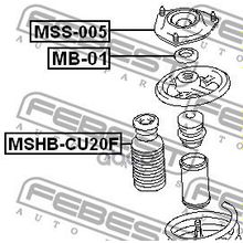 Опора Амортизационной Стойки | Перед Прав Лев | Mitsubishi Lancer Lancer Cedia Cs Ct# 2000.03-2009.08 [Jpn] Febest арт. MSS005