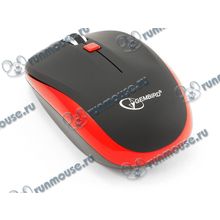 Оптическая мышь Gembird "MUSW-215R", беспров., 3кн.+скр., черно-красный (USB) (ret) [128627]