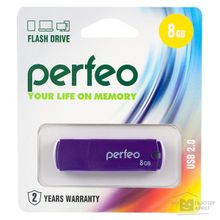 Perfeo USB Drive 8GB C05 Purple PF-C05P008