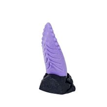 Фиолетовый стимулятор  Язык дракона  - 20,5 см. фиолетовый с черным