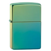 Зажигалка зеленая глянцевая Zippo Classic с покрытием High Polish Teal